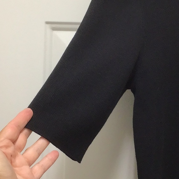 Lafayette 148 black sweater tunic/dress - Picture 3 of 6